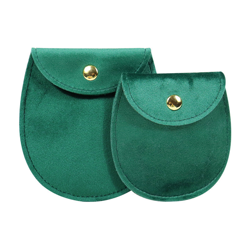 Oval Velvet Cloth Jewelry Storage Button Bag Jewelry Storage Bag
