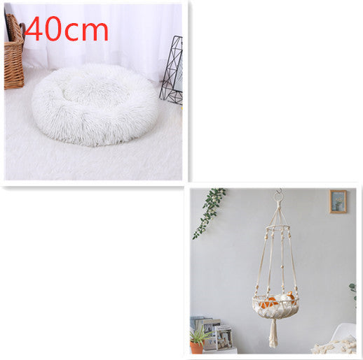 Pure Hand Woven Cat''s Nest Hammock Basket Household Pet