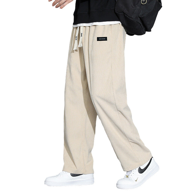 Men’s Loose Wide-Leg Straight Casual Pants