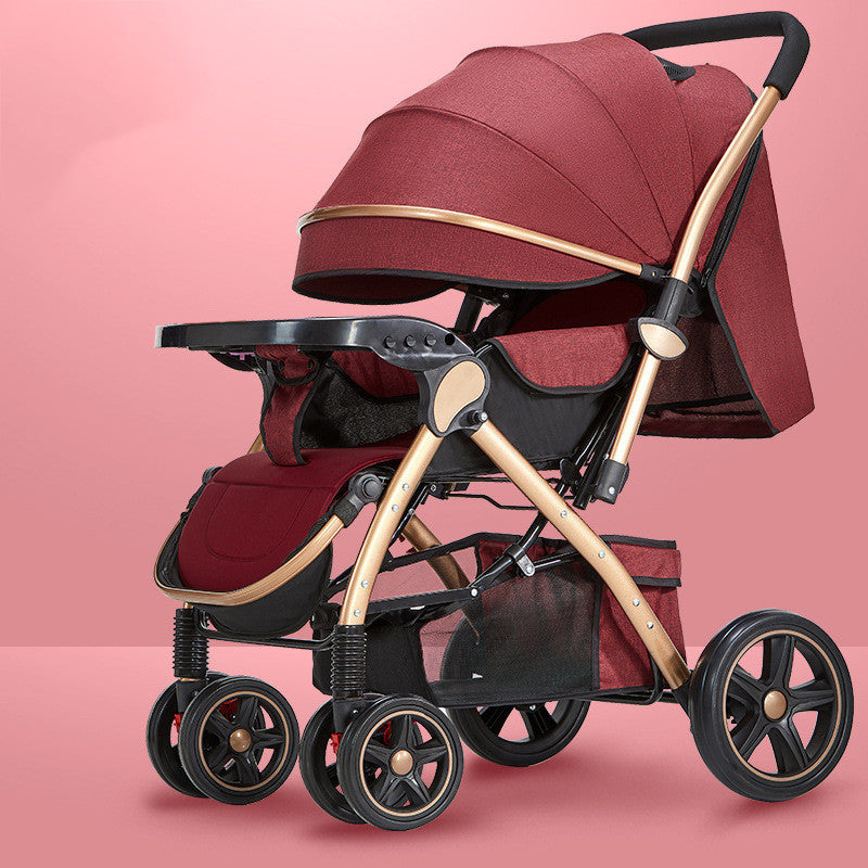 Lightweight Foldable Baby Stroller – One-Hand, Travel-Friendly