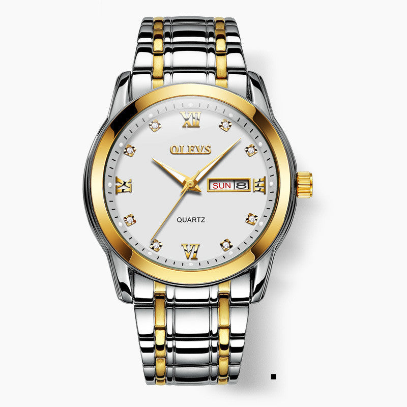Trendy Brand Quartz Watch Luminous Waterproof Men's Watch