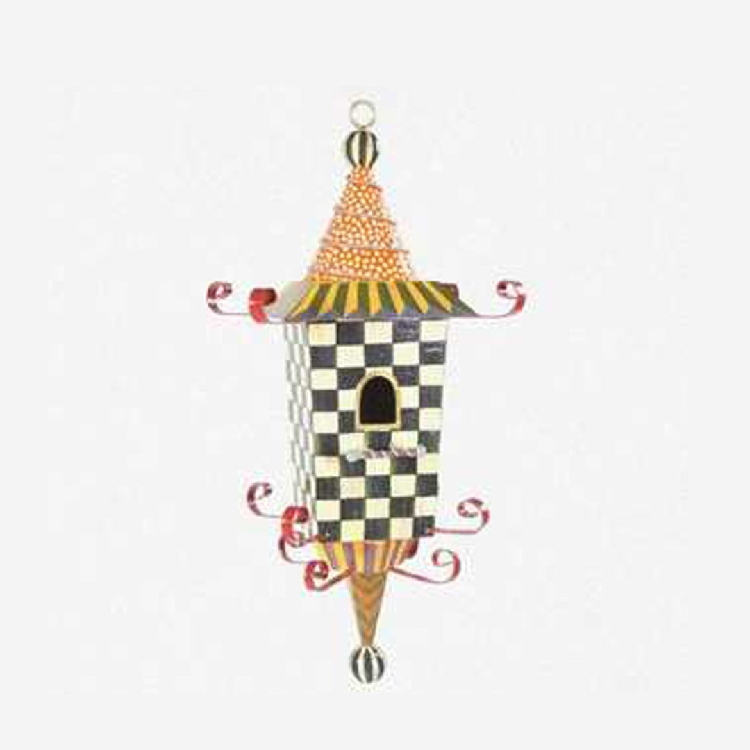 Metal Bird Feeder Hanging Birdhouse – Creative Garden Yard Window Decor with Parrot Feeding Pendant