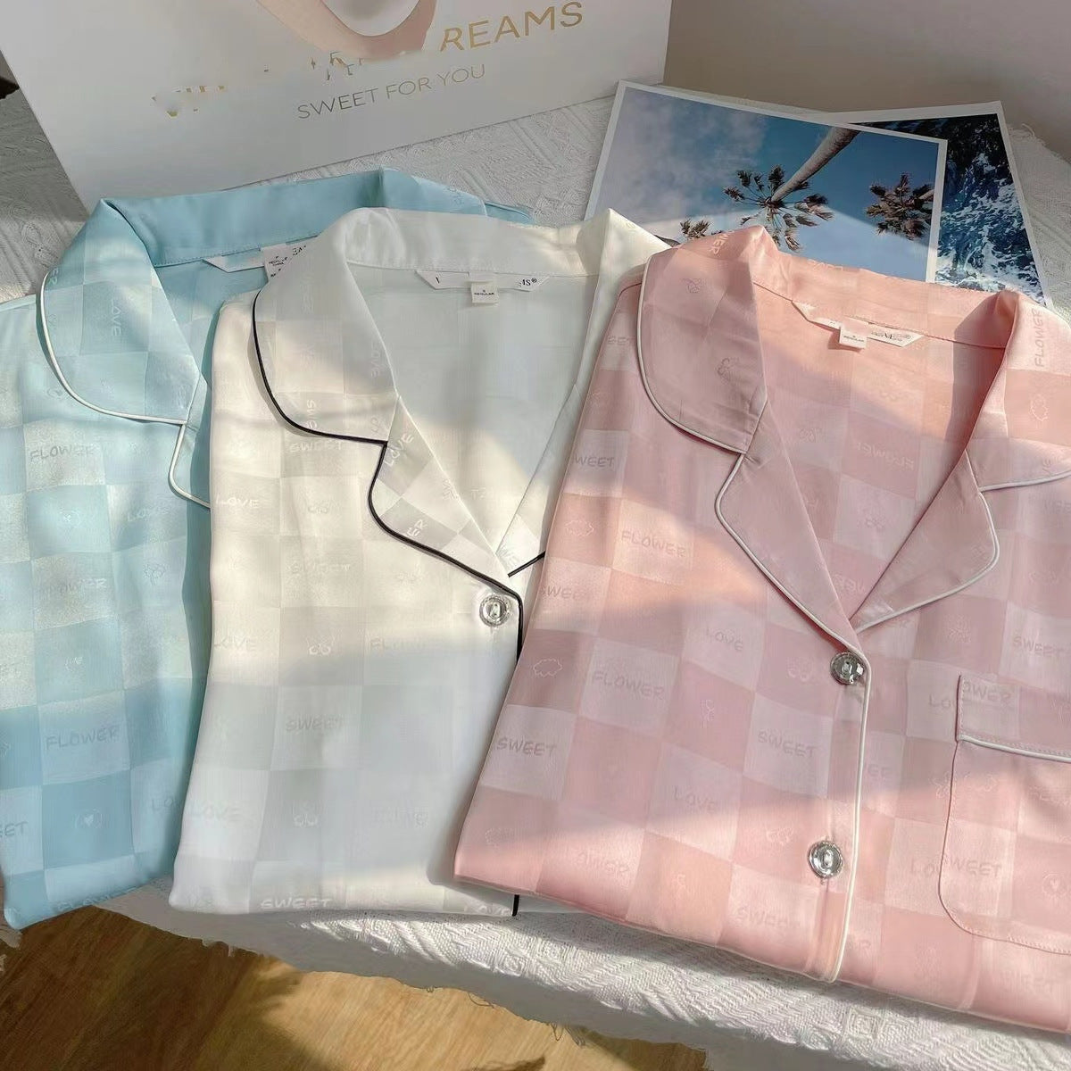 Women's Silk Home Clothing Set
