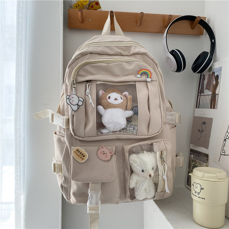 Large Capacity Student Backpack – High School Travel School Bag