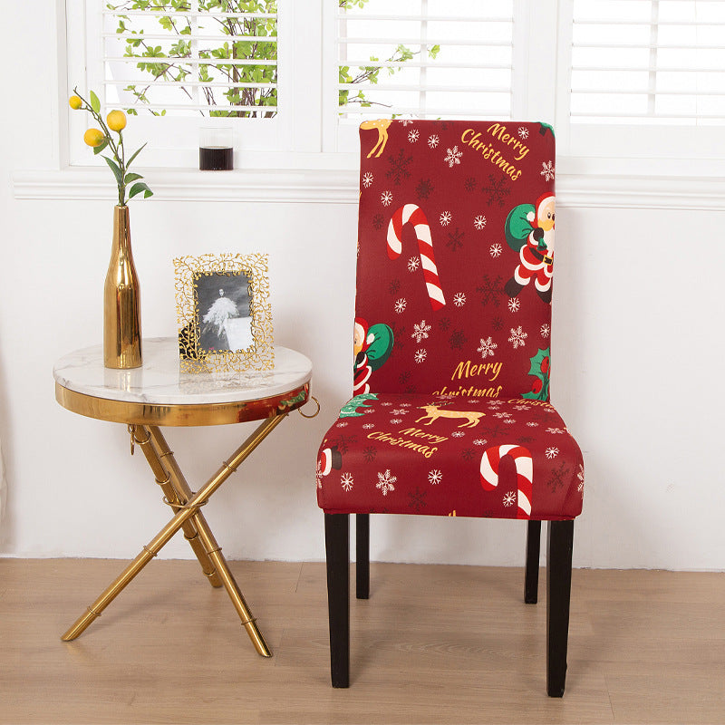 Christmas Modern Style One-Piece Office Chair Cover