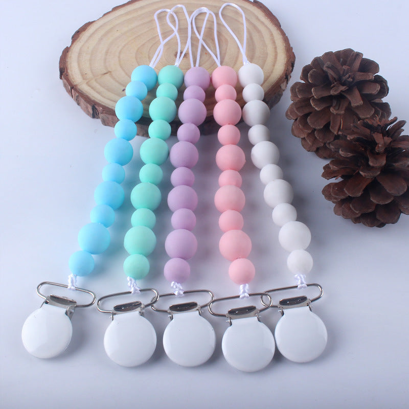 Unisex Baby Silicone Pacifier Clip Chain Accessory Set