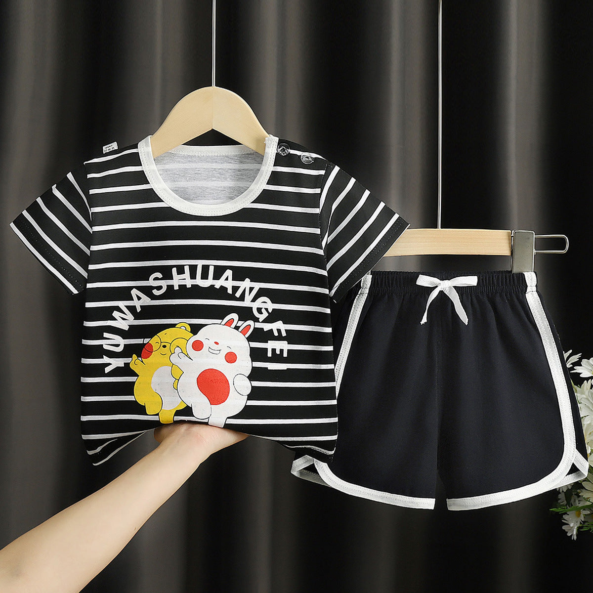 Summer Children’s Vest and Shorts Suit – Lightweight Kids Clothing Set