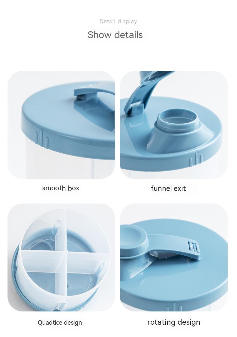 Large-Capacity Rotating Milk Powder Box – Food Supplement Storage for Babies