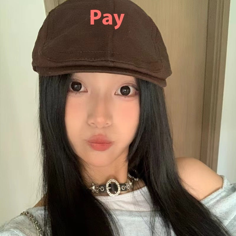 Stylish Cotton Dome Crown Painter Cap for Women’s Spring and Autumn Casual Wear