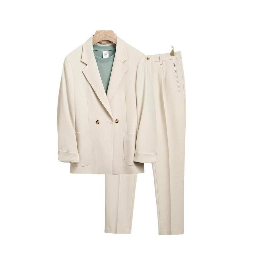 Japanese Style Draping Casual Suit Men's Loose