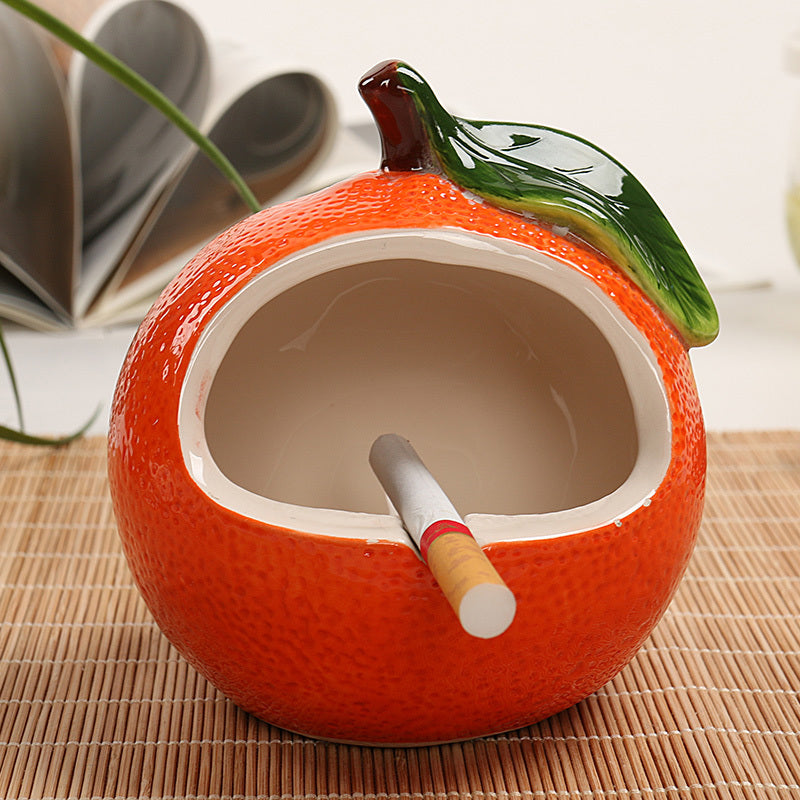 Home Ceramic Fruit Crafts Ashtray