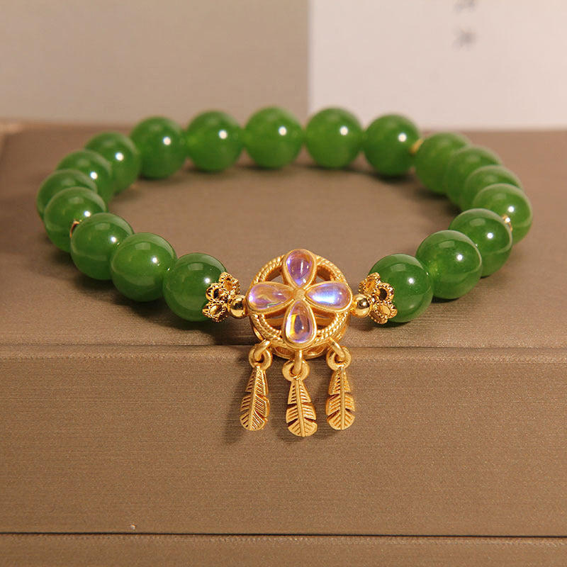 Green Jasper Bracelet Female Special-interest Design Pendant