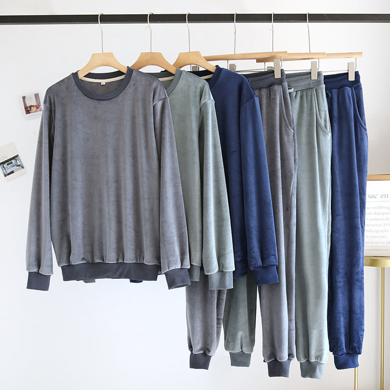Unisex Island Fleece Pajama Set Pullover Relaxed Fit