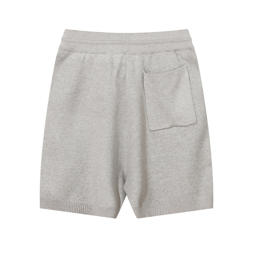 Men's Jacquard Letters Cotton Blend Shorts Casual Street
