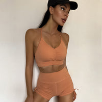 Earth colour shorts set