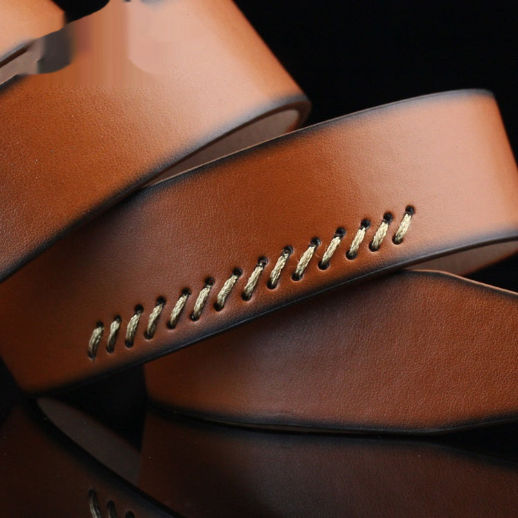 Men's Casual Threaded Belt – Pin Buckle