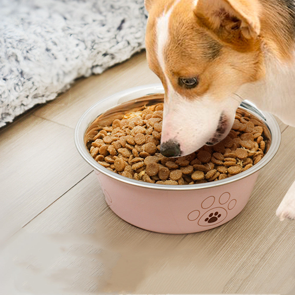 Stainless Steel Anti-tumble Non-slip Pet Bowl
