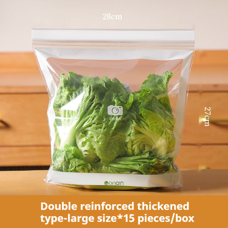 Food Grade Freshness Protection Package Household Extra Thick Retain Freshness Envelope Bag Zip Lock Bag Kitchen Refrigerator Freeze Storage Split Storage