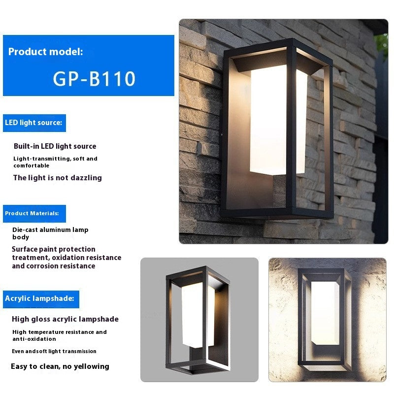 Outdoor Wall Lamp Outdoor Waterproof Home Courtyard