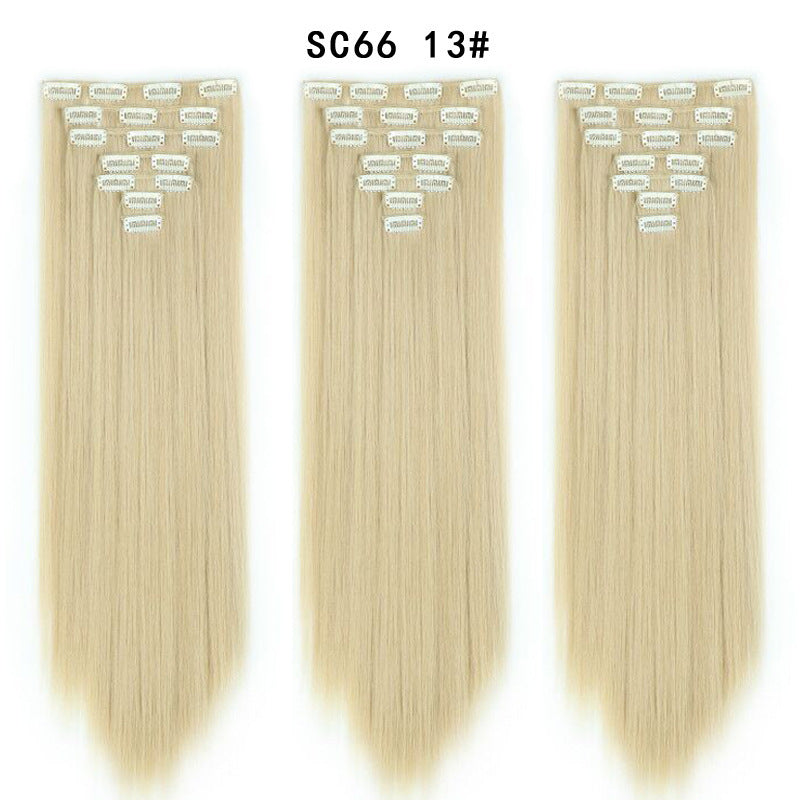 16 Card Seven-piece Hairpiece Clip Wig Beauty Chemical Fiber Wig Set Hair Extension