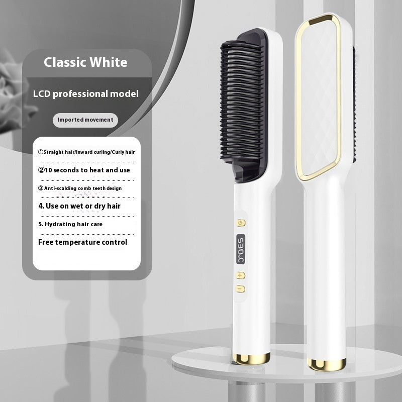 Negative Ion Straight Comb – Anti-Frizz Damage-Free Hair Straightener