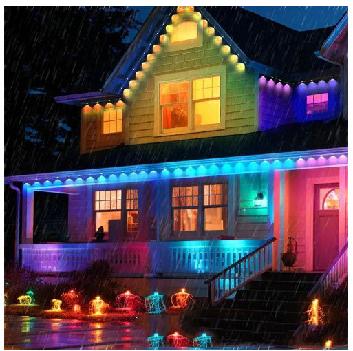 Intelligent LED Eaves Outdoor Waterproof RBG Colorful Decorative Light