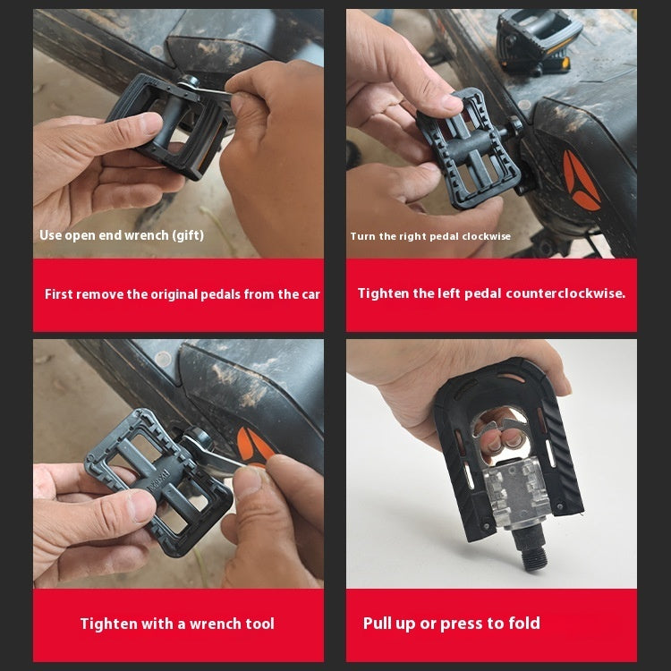 Bike Pedals Aluminum Alloy Foldable