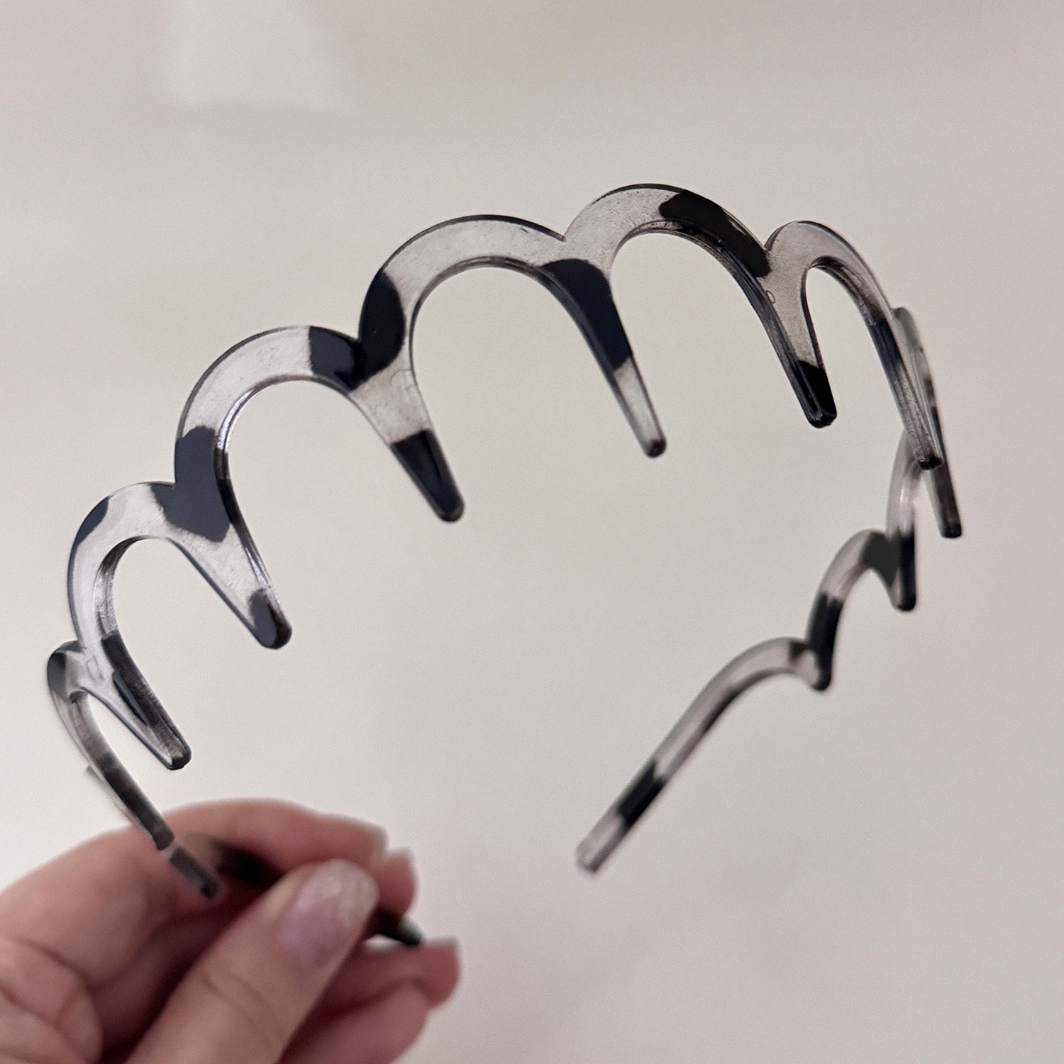 Headdress Wave Face Wash Toothed Non-slip Headband Unisex Hairpin Barrettes