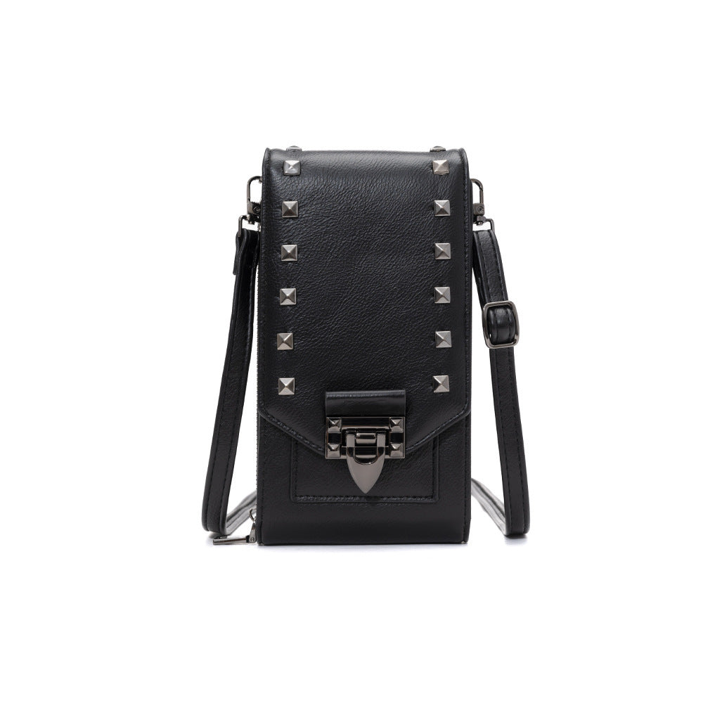 Rivet Design Crossbody Shoulder Bag for Women