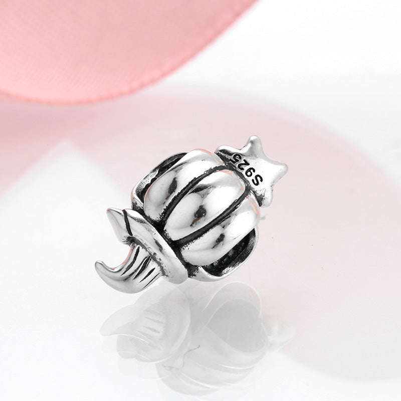 S925 Sterling Silver Beads Creative Halloween Personality Beads Pendant Diy Accessories