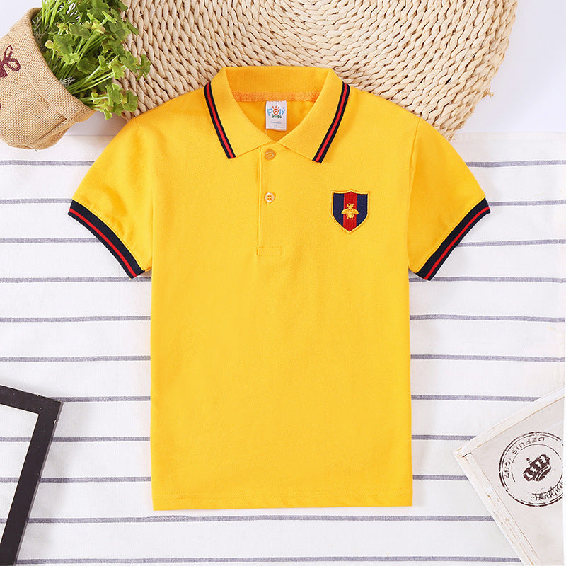 Kids Cotton Korean Style Shirt Short Sleeve Regular Fit