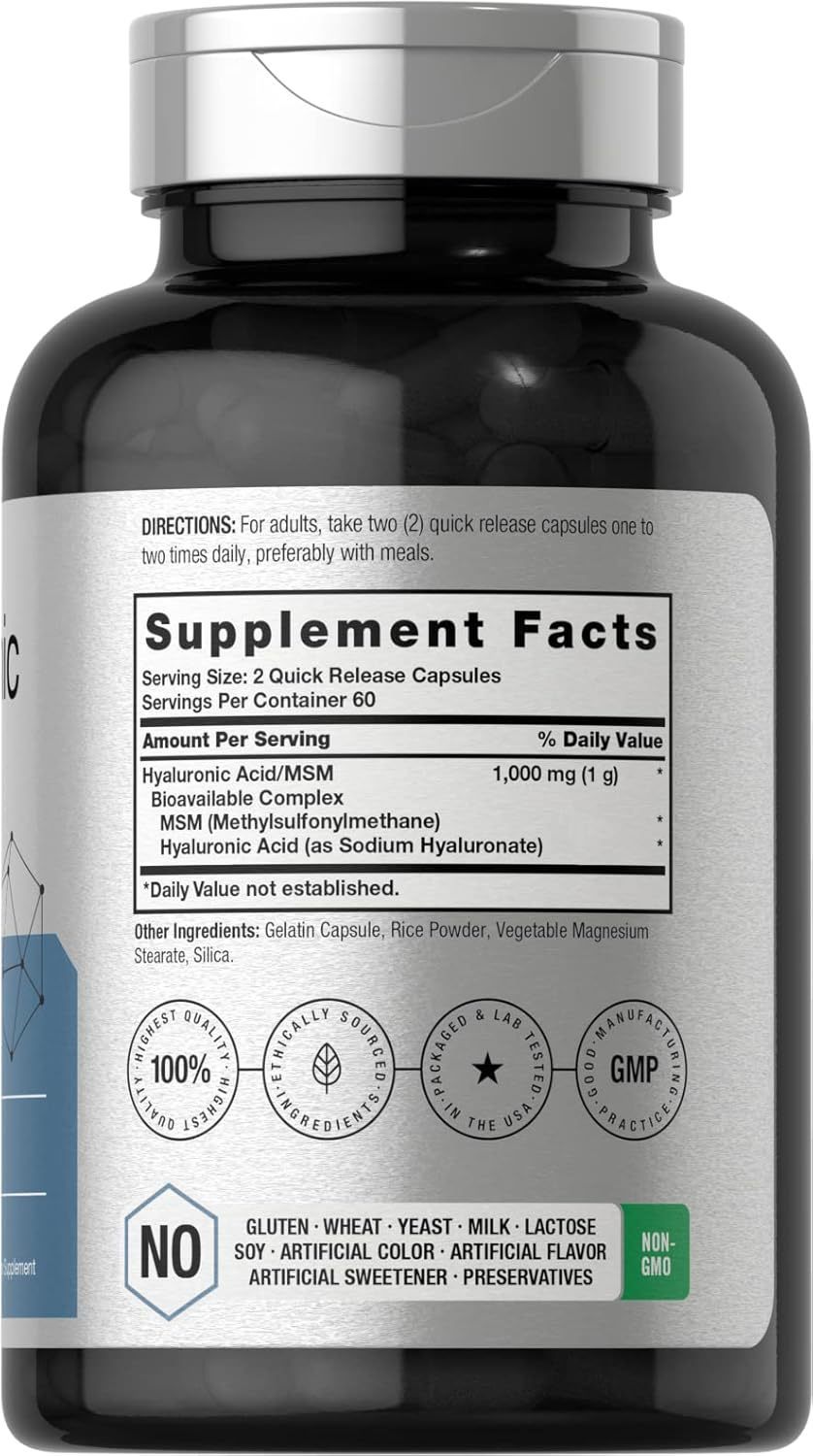 Hyaluronic Acidwi MSM Hyaluronic Acid Capsules