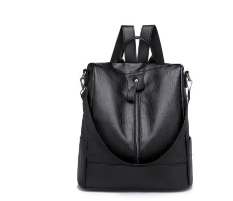 Unisex PU Leather Backpack Anti Theft Soft Shoulder Bag