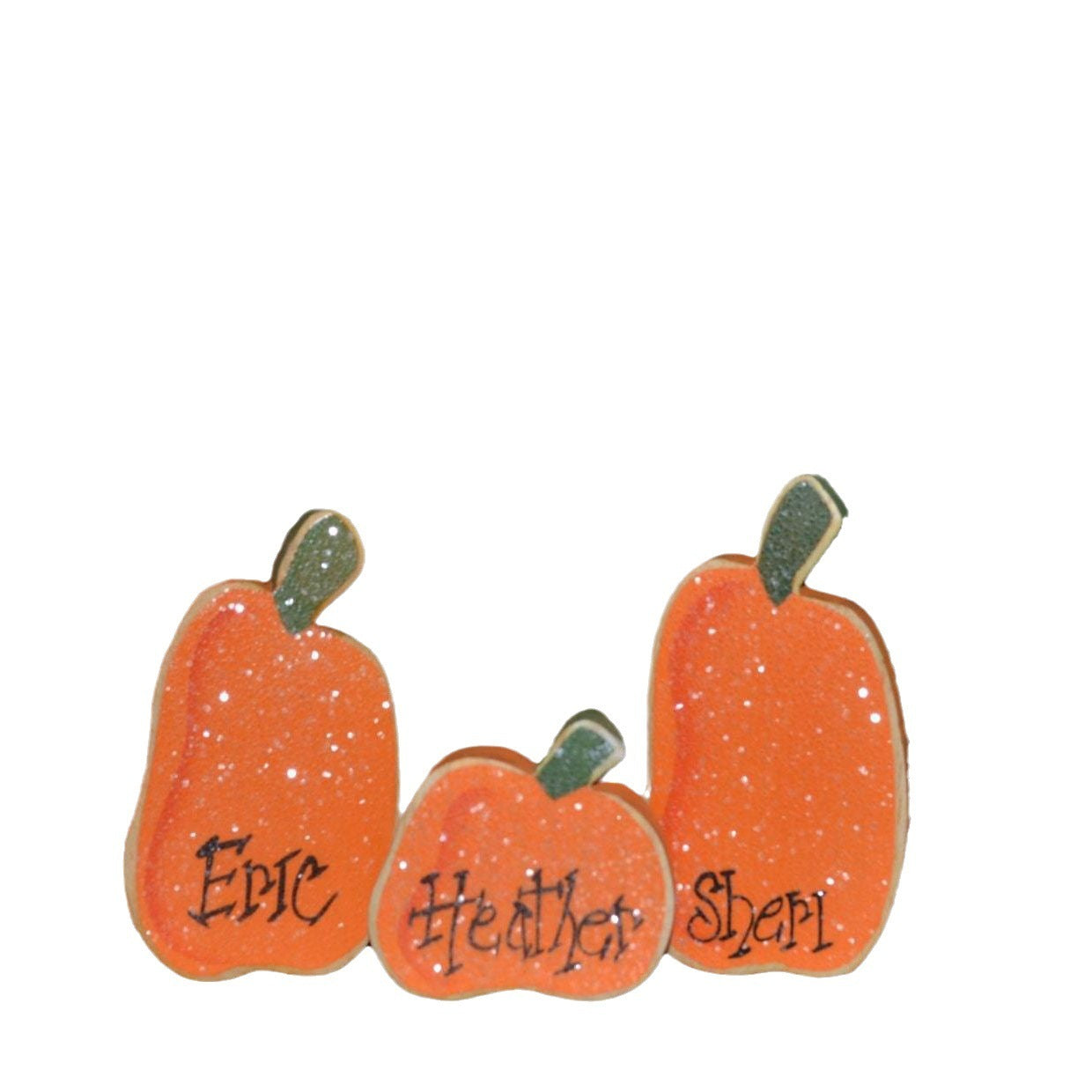 Cross-border New Halloween Double-sided Printing Pumpkin Table Decorative Ornaments Name Greeting Decorations