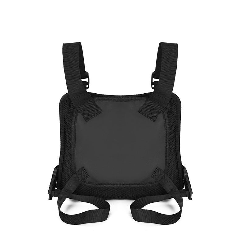 Men's Chest Vest Bag Solid Oxford Cloth Reflective Pouch