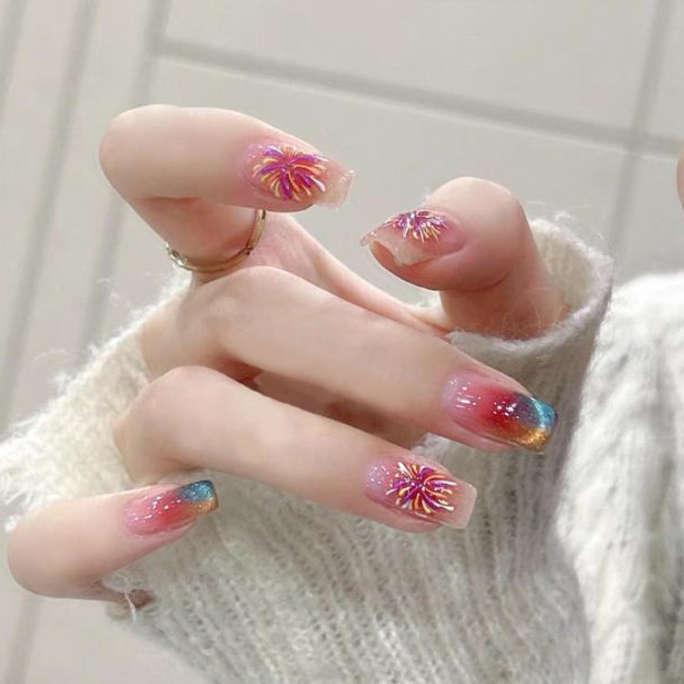 Hand Worn Nail Piece In China-Chic Red In The Year Of The Snake
