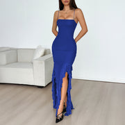 European And American Y2g Sexy Little Suspenders Lace Maxi Dress