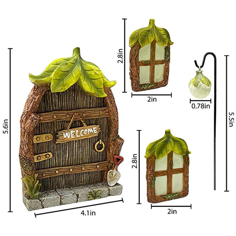 Door And Window Pendant Courtyard Garden Resin