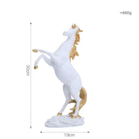 White gold standing horse