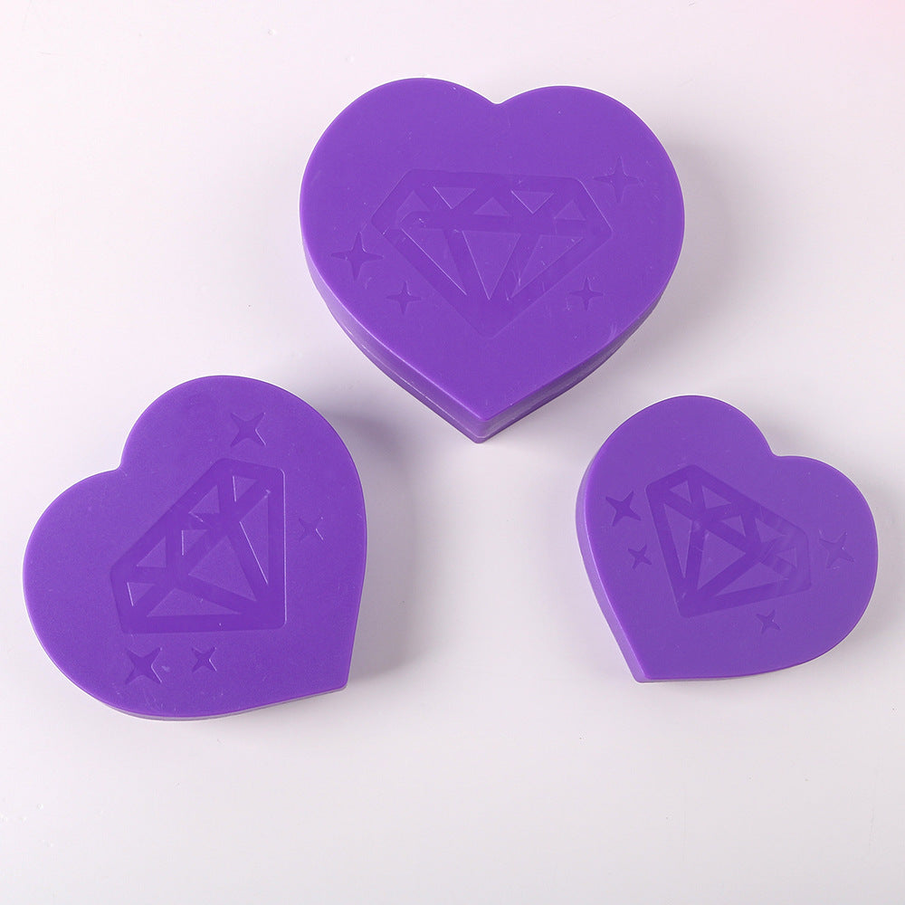Diamond Painting Peach Heart Turning Drill Plate – DIY Multi-Function Tool Set