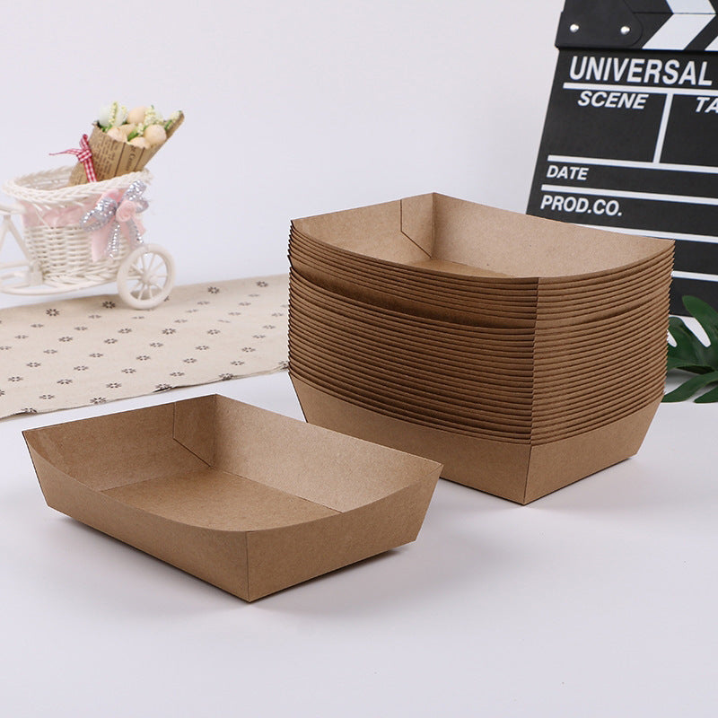Ship  Snacks And Kraft Paper Lunch Boxes Takeaway
