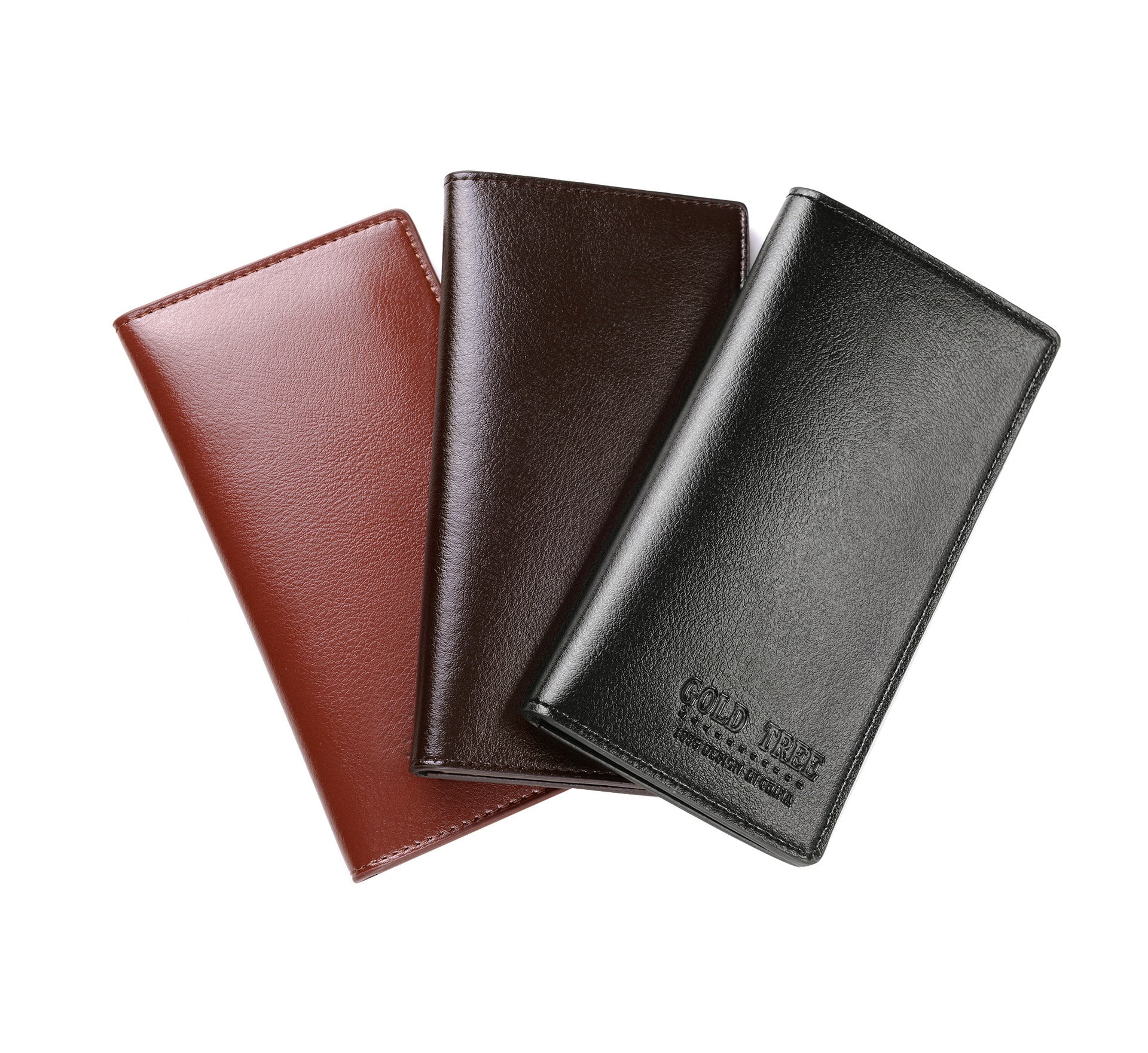 Men's Casual PU Leather Slim Purse Bag With Card Slots