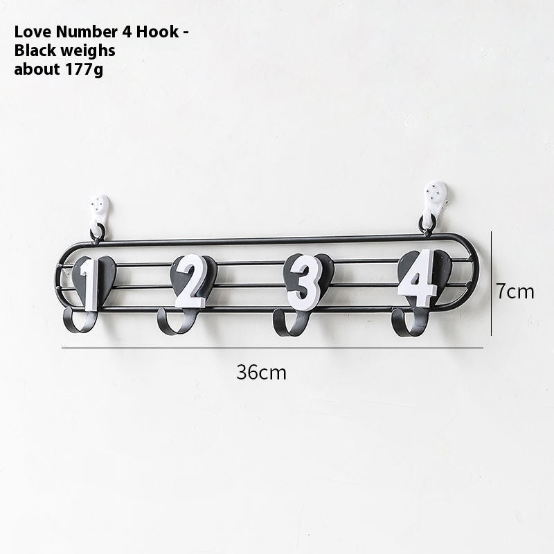 Door Wall Key Hook Hallway Wall Room Dormitory Rack Rock Wood