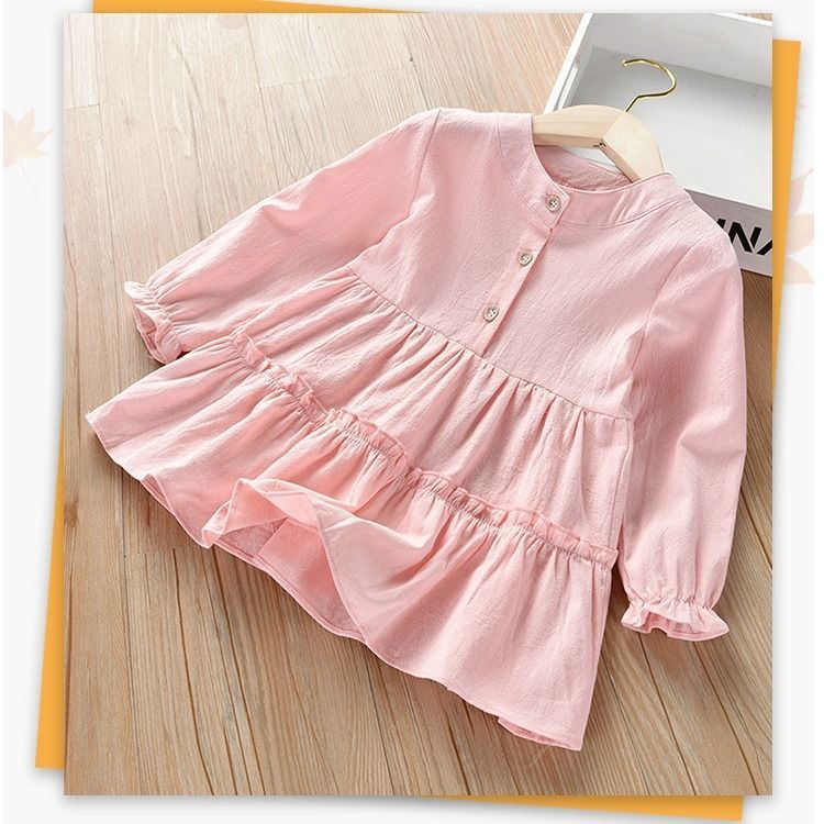 Girls Cotton Western Style Shirt Dress Regular Fit Outfit