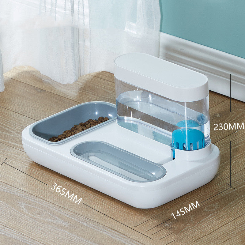 Cat Eating And Drinking Artifact Anti-overturning Cat Automatic Drinking Fountain Rice Bowl