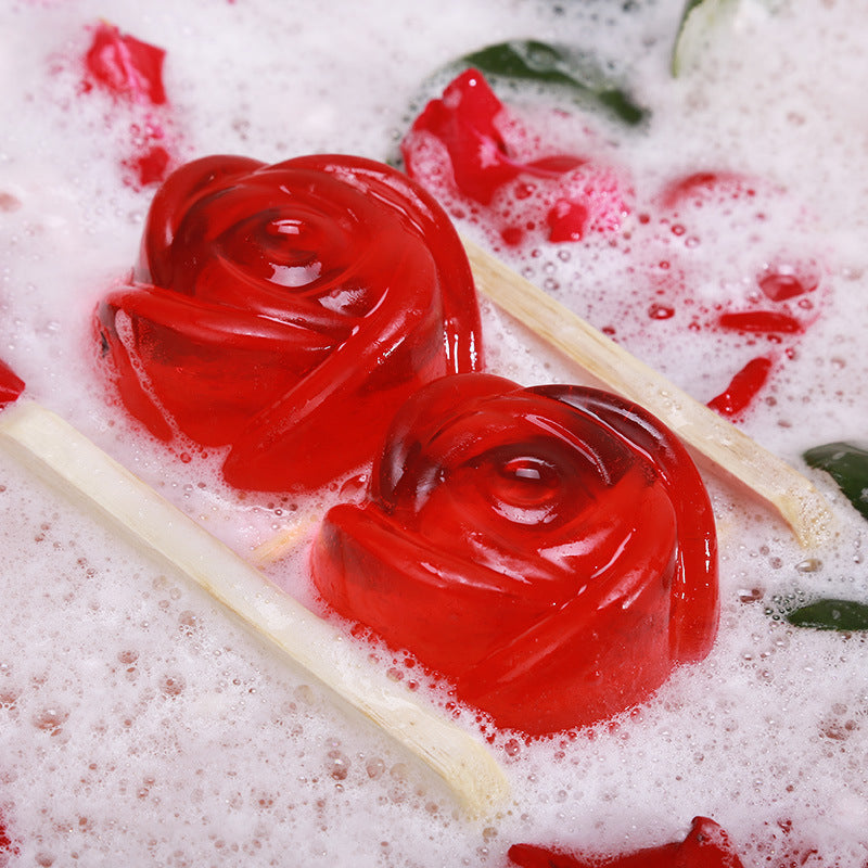 Handmade Rose Oil Soap – Natural Face & Body Cleanser