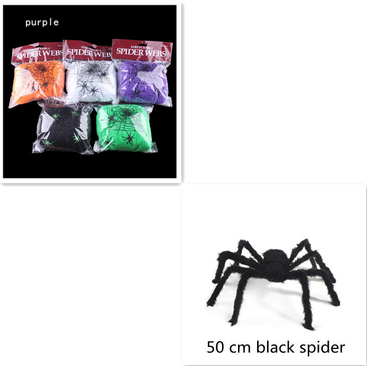 Halloween Supplies Ghost Festival Scene Props Spider Silk Spider Web Accessories