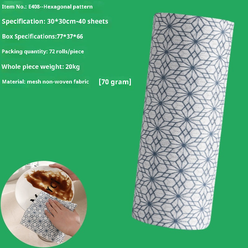 Kitchen Wet & Dry Non-Woven Fabric Disposable Dishcloth – Multipurpose & Hygienic