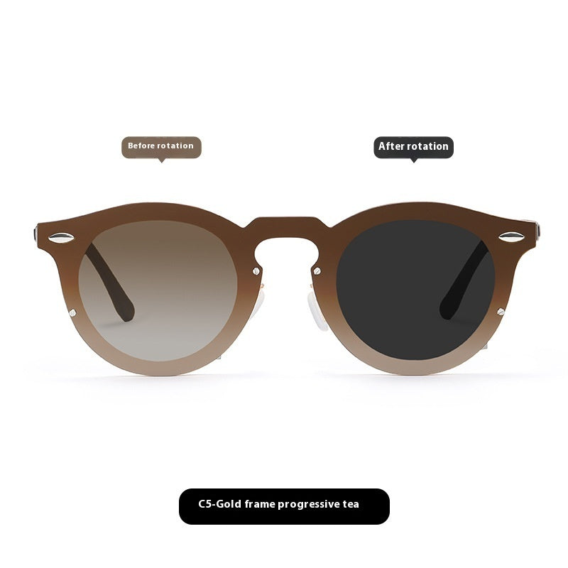 Rotating Adjustable Color-Changing Sunglasses – UV Resistant Fashion Eyewear