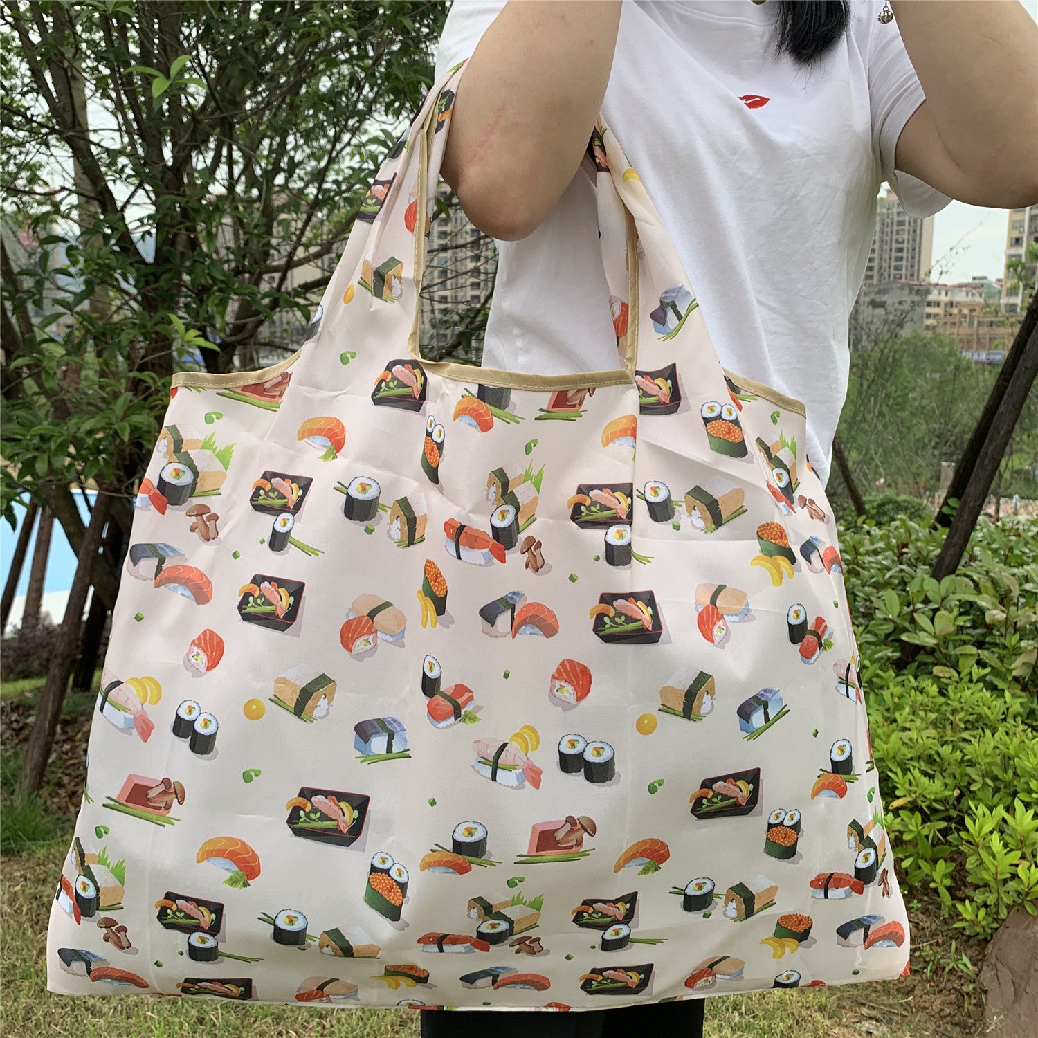 Folding Environment-Friendly Shopping Bag – Reusable & Portable
